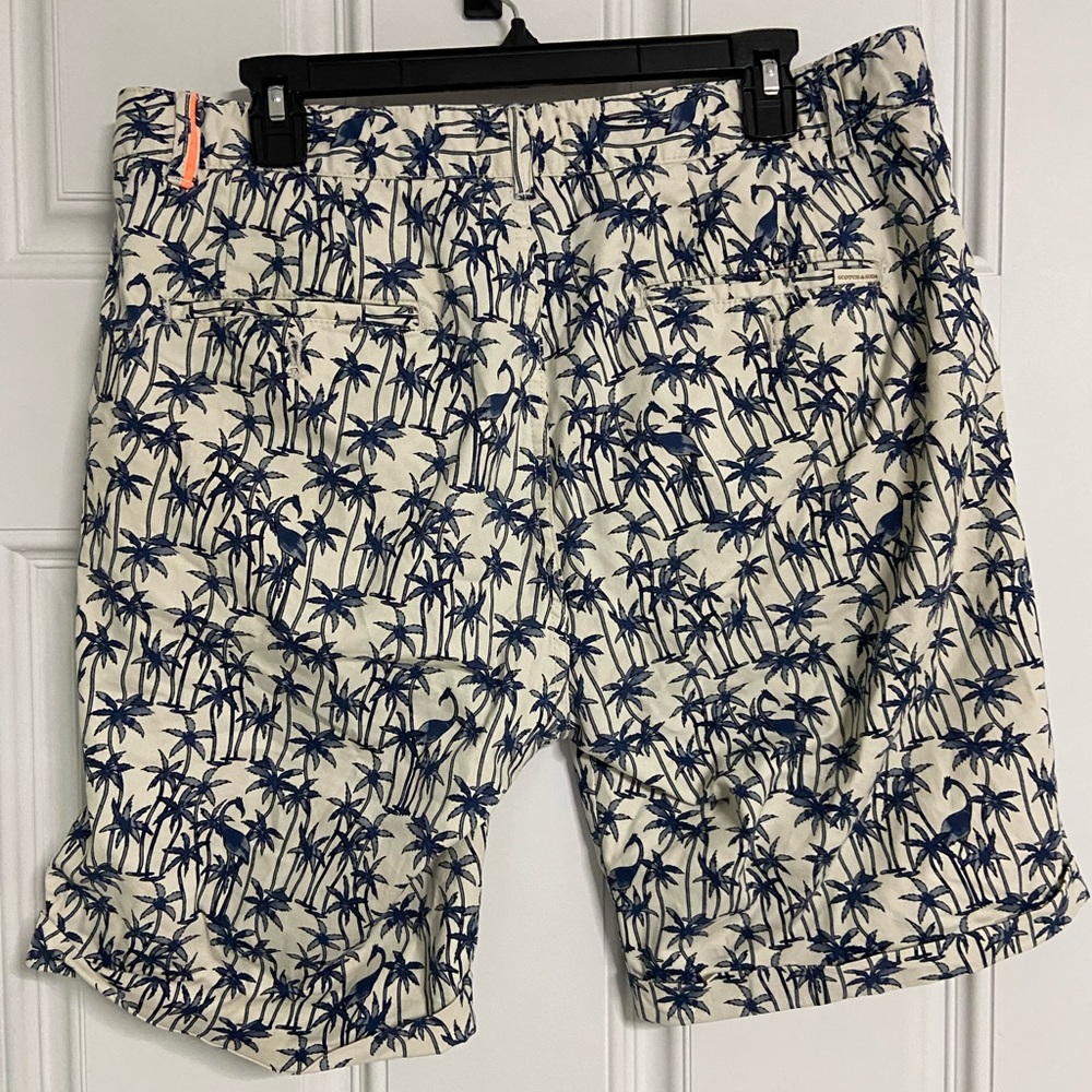 SCOTCH & SODA Tropical STUART Flat Front Bermuda Shorts - Picture 7 of 7